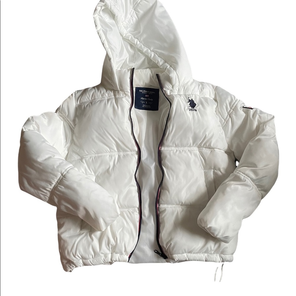 white puffer jacket